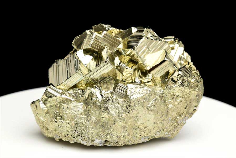 ペルー産　ワンサラ　パイライト　原石　クラスター　黄鉄鉱　Huanzala Huallanca Pyrite　天然石　パワーストーン