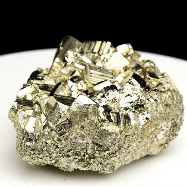 ペルー産　ワンサラ　パイライト　原石　クラスター　黄鉄鉱　Huanzala Huallanca Pyrite　天然石　パワーストーン