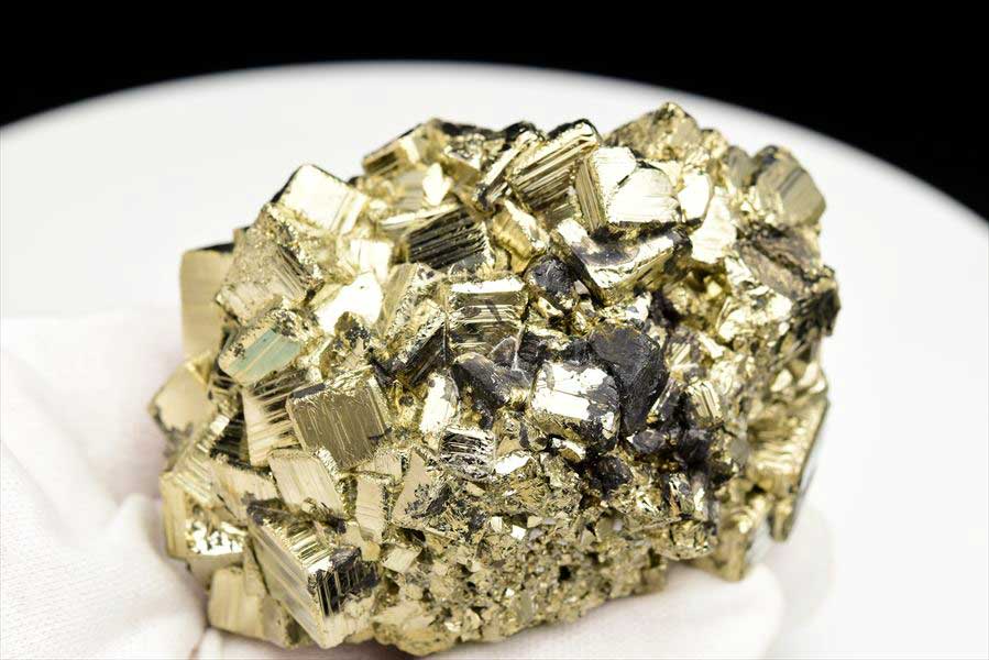 ペルー産　ワンサラ　パイライト　原石　クラスター　黄鉄鉱　Huanzala Huallanca Pyrite　天然石　パワーストーン