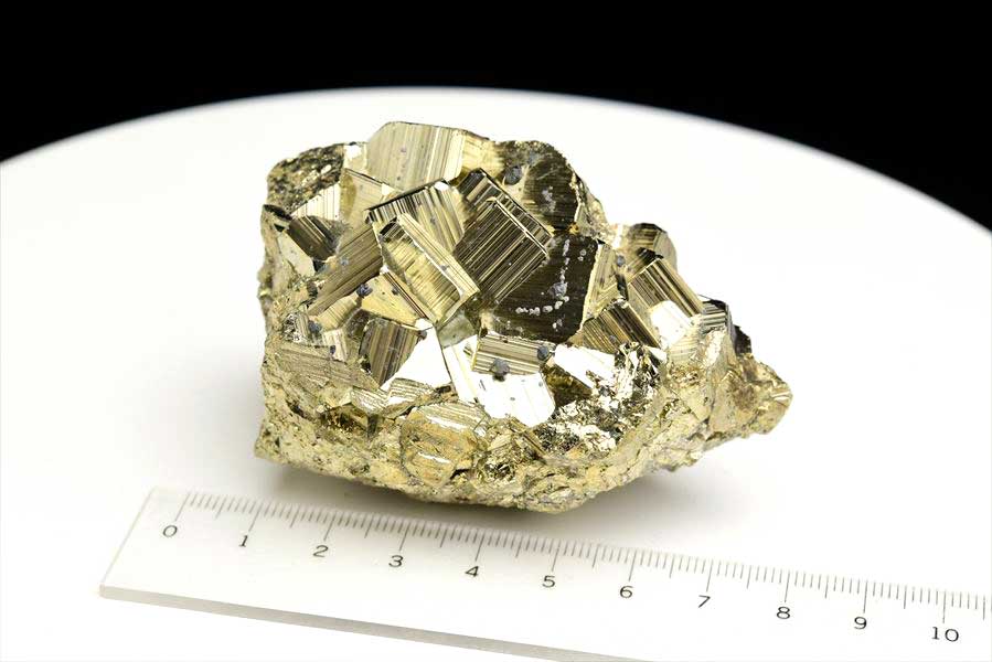 ペルー産　ワンサラ　パイライト　原石　クラスター　黄鉄鉱　Huanzala Huallanca Pyrite　天然石　パワーストーン