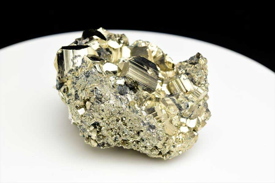 ペルー産　ワンサラ　パイライト　原石　クラスター　黄鉄鉱　Huanzala Huallanca Pyrite　天然石　パワーストーン