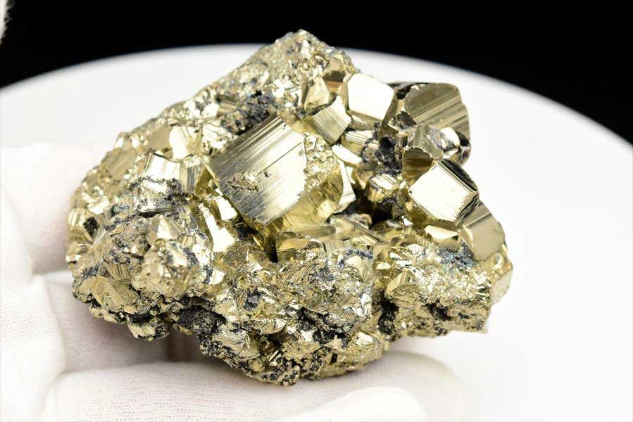 ペルー産　ワンサラ　パイライト　原石　クラスター　黄鉄鉱　Huanzala Huallanca Pyrite　天然石　パワーストーン