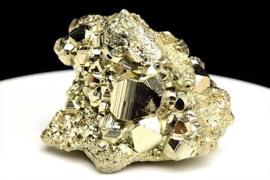 ペルー産　ワンサラ　パイライト　原石　クラスター　黄鉄鉱　Huanzala Huallanca Pyrite　天然石　パワーストーン