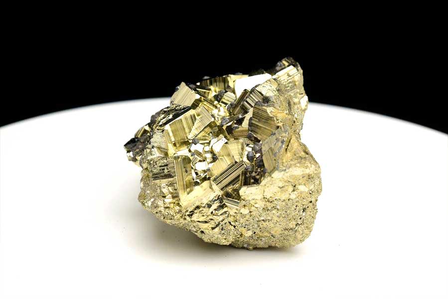 ペルー産　ワンサラ　パイライト　原石　クラスター　黄鉄鉱　Huanzala Huallanca Pyrite　天然石　パワーストーン