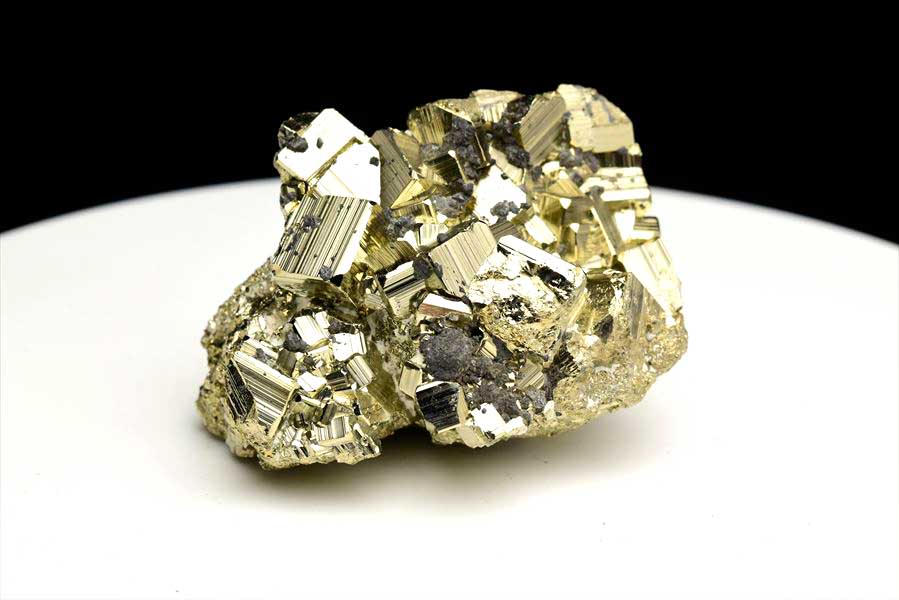 ペルー産　ワンサラ　パイライト　原石　クラスター　黄鉄鉱　Huanzala Huallanca Pyrite　天然石　パワーストーン