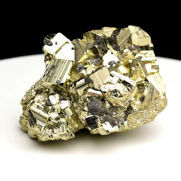 ペルー産　ワンサラ　パイライト　原石　クラスター　黄鉄鉱　Huanzala Huallanca Pyrite　天然石　パワーストーン