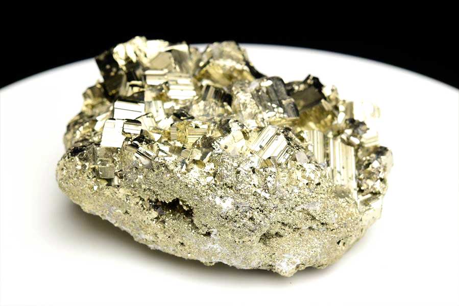 ペルー産　ワンサラ　パイライト　原石　クラスター　黄鉄鉱　Huanzala Huallanca Pyrite　天然石　パワーストーン