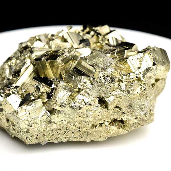 ペルー産　ワンサラ　パイライト　原石　クラスター　黄鉄鉱　Huanzala Huallanca Pyrite　天然石　パワーストーン