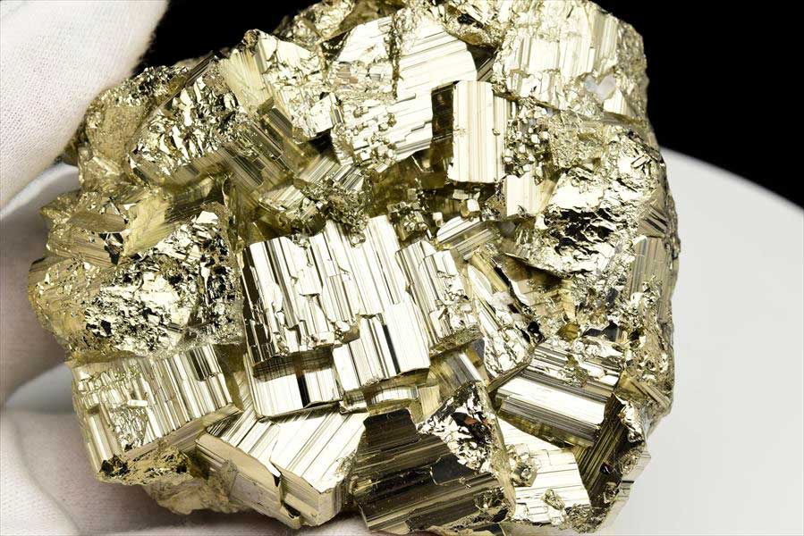 ペルー産　ワンサラ　パイライト　原石　クラスター　黄鉄鉱　Huanzala Huallanca Pyrite　天然石　パワーストーン