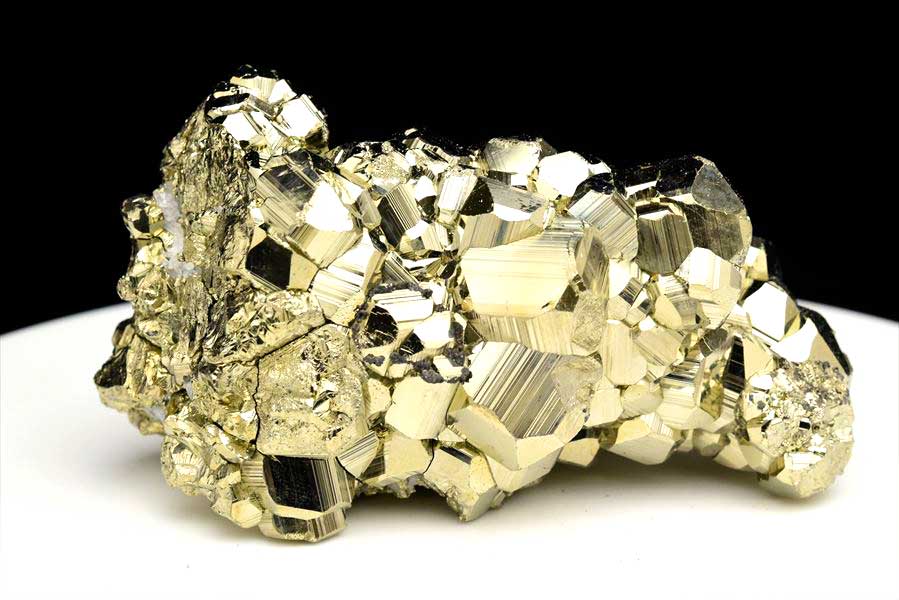 ペルー産　ワンサラ　パイライト　原石　クラスター　黄鉄鉱　Huanzala Huallanca Pyrite　天然石　パワーストーン