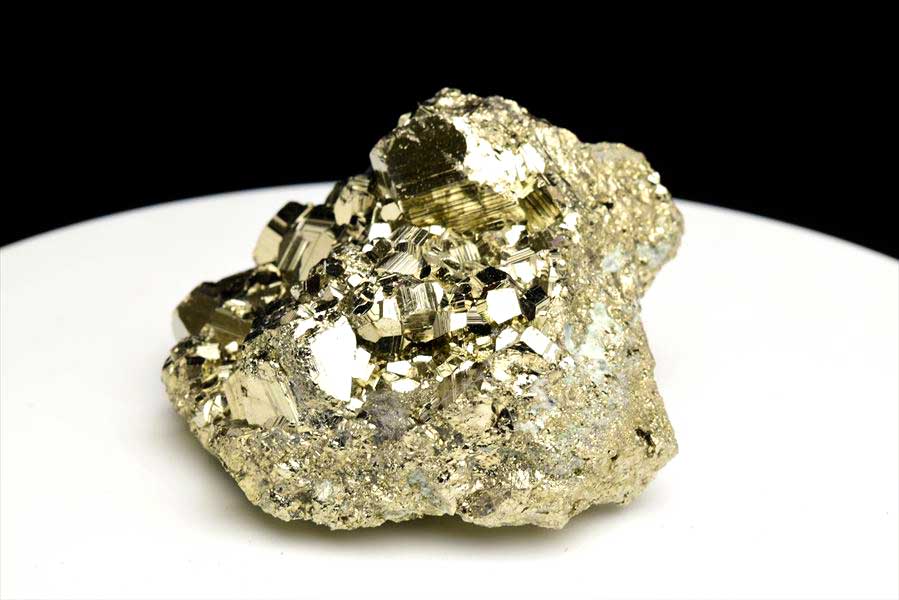 ペルー産　ワンサラ　パイライト　原石　クラスター　黄鉄鉱　Huanzala Huallanca Pyrite　天然石　パワーストーン