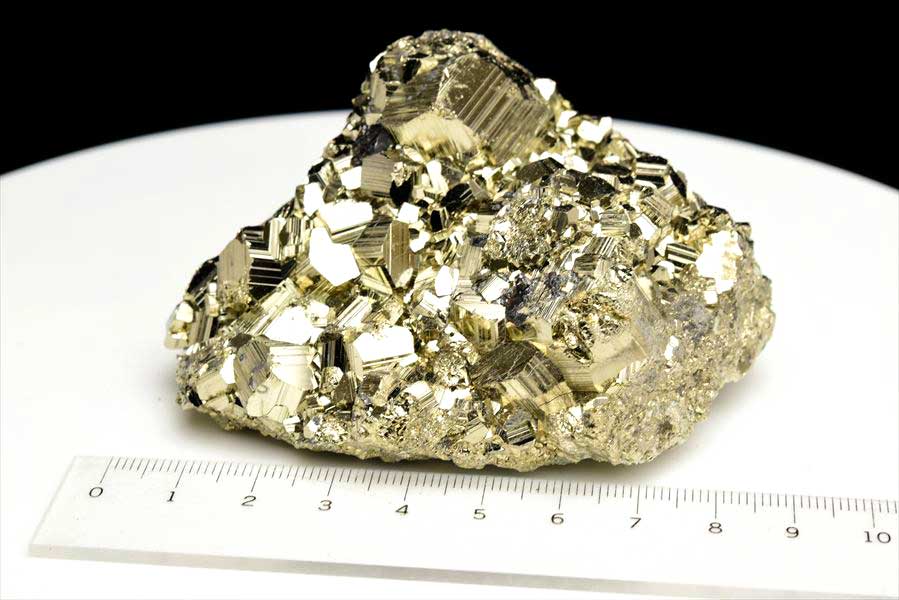 ペルー産　ワンサラ　パイライト　原石　クラスター　黄鉄鉱　Huanzala Huallanca Pyrite　天然石　パワーストーン