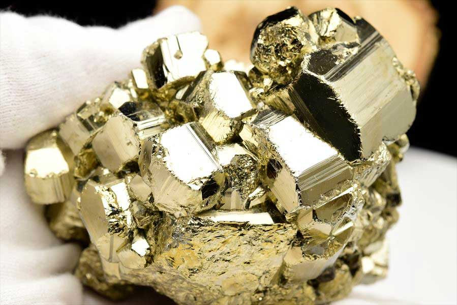 ペルー産　ラクラカンチャ　パイライト　原石　鉱物　黄鉄鉱　 Racracancha　Pyrite　天然石　パワーストーン