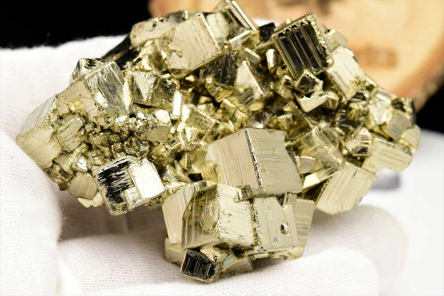 ペルー産　ラクラカンチャ　パイライト　原石　鉱物　黄鉄鉱　 Racracancha　Pyrite　天然石　パワーストーン