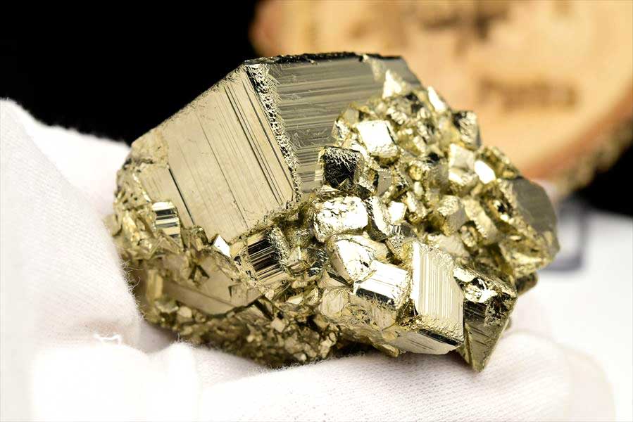 ペルー産　ラクラカンチャ　パイライト　原石　鉱物　黄鉄鉱　 Racracancha　Pyrite　天然石　パワーストーン